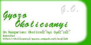 gyozo okolicsanyi business card